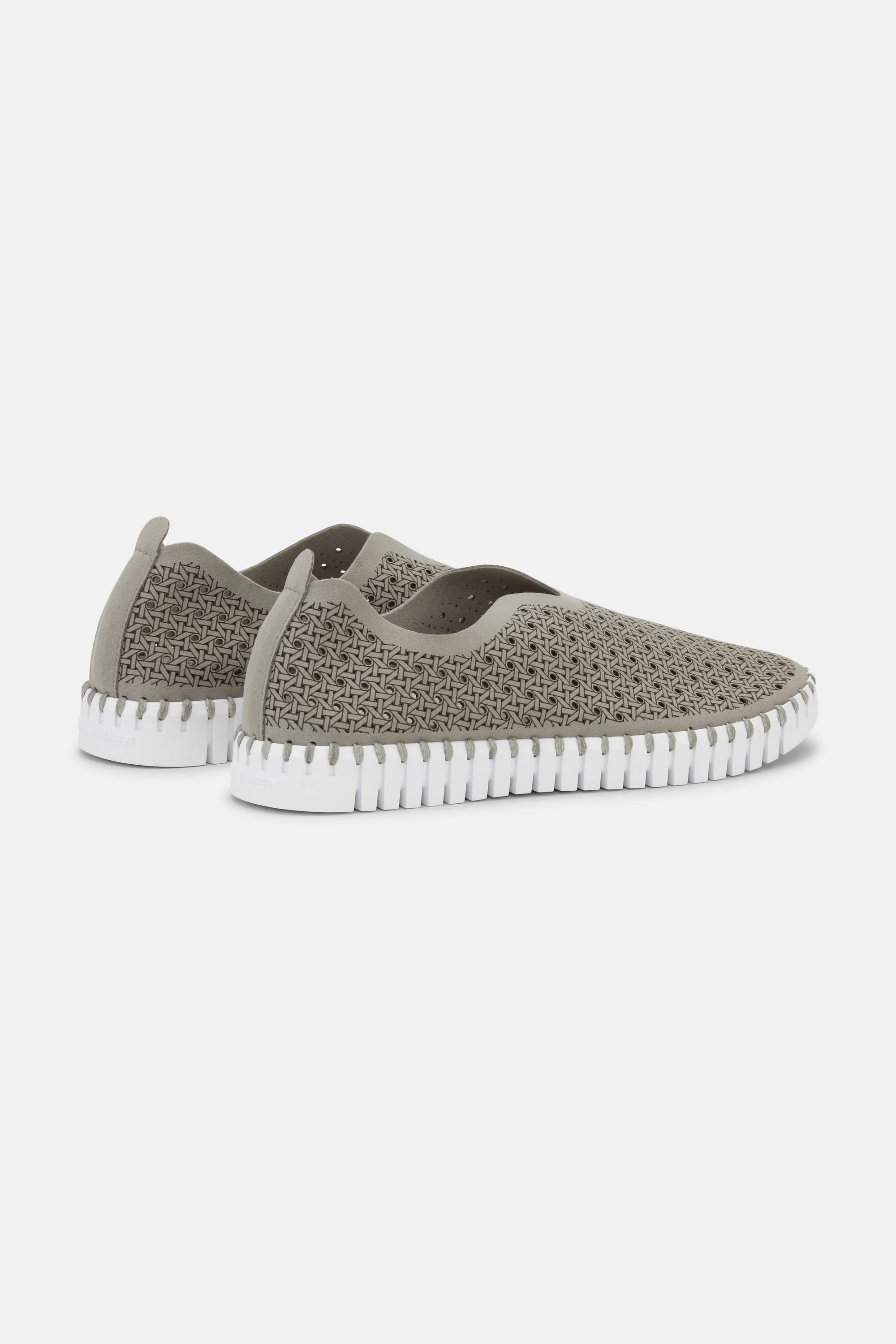 Tulip Slipper - Grey White
